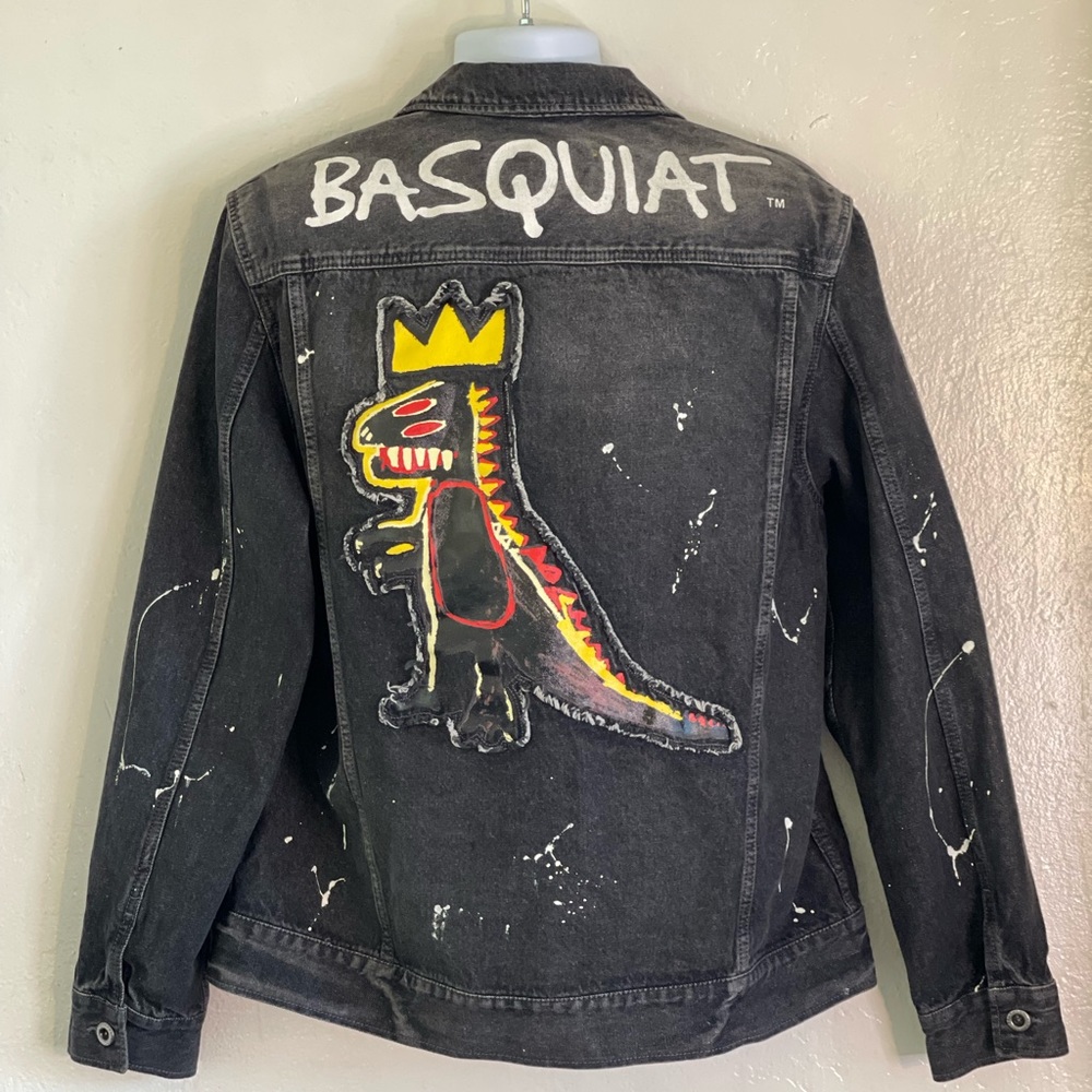 Basquiat Jacket by Sean John Rare Vintage Jean-Michael Basquiat Unique Denim XL